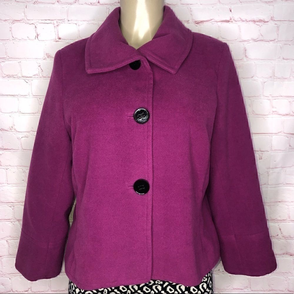 Laura Ashley button up pea coat
